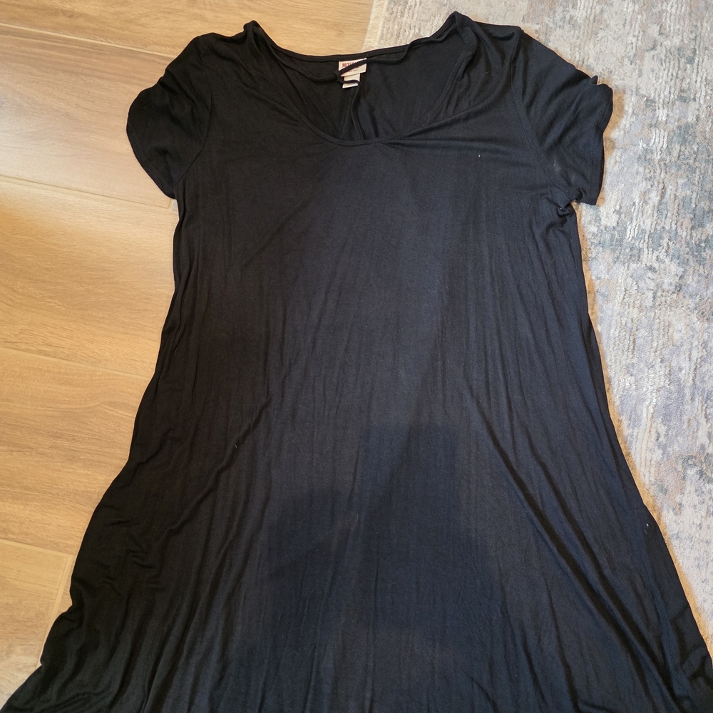 Mossimo Classic Black T- shirt DRESS